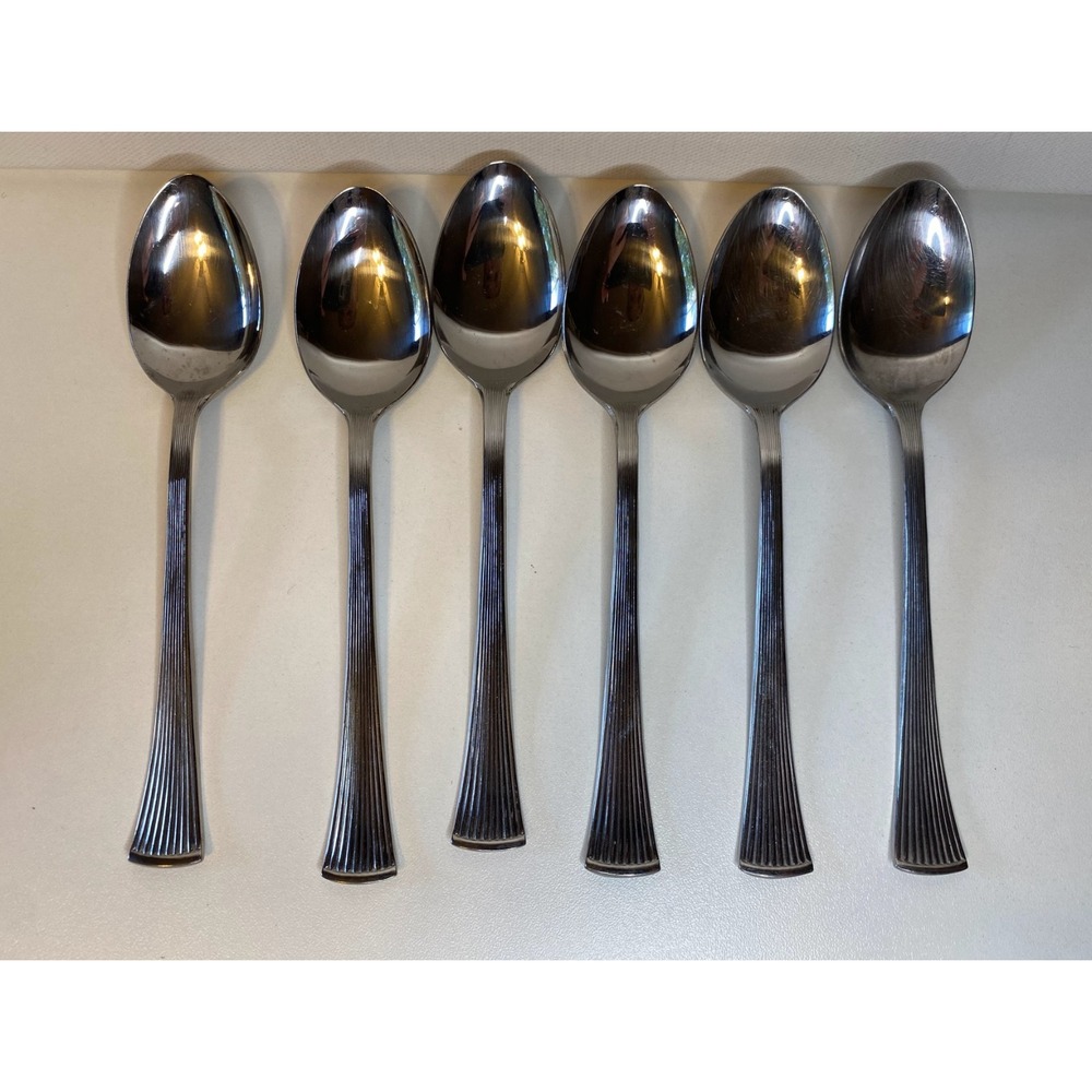 Van Cortland (Stainless) Barclay Geneve Japan Set of 6 Teaspoons